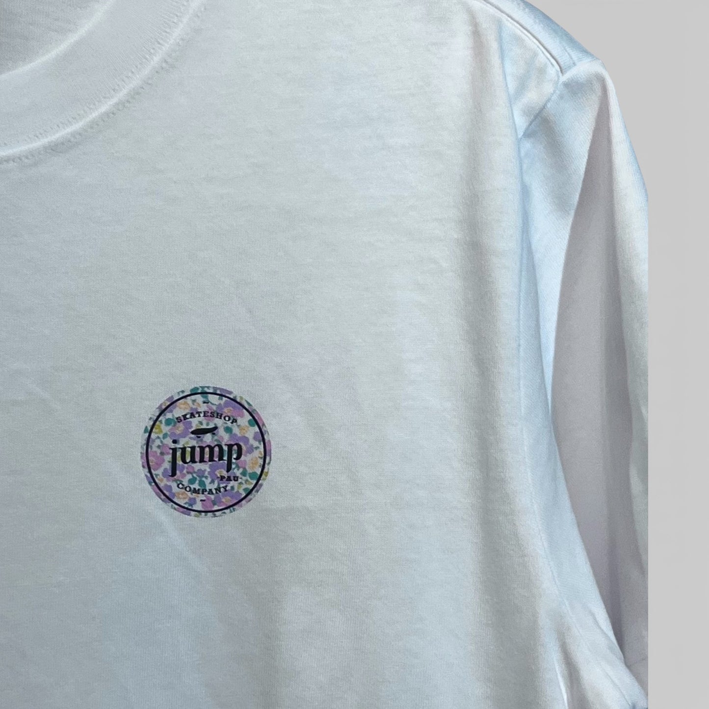 TEE SHIRT LESFLEURS blanc/flowergreen