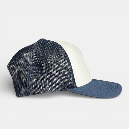 CASQUETTE LAROSE filet navy/blanc