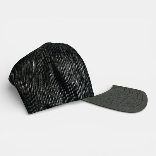 CASQUETTE LAROSE filet charbon/blanc