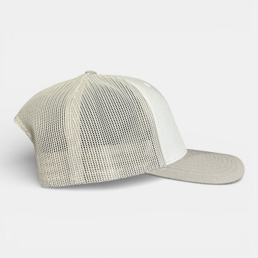CASQUETTE LAROSE filet gris/blanc