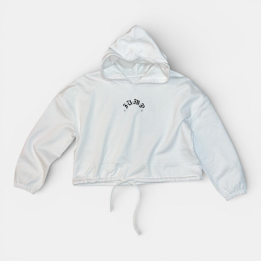 SWEAT CAPUCHE GIRL LEDOBERMAN lien blanc