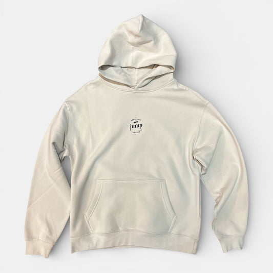 SWEAT CAPUCHE LESFLEURS beige / flowergreen