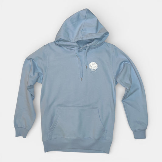 SWEAT CAPUCHE LAROSE bleuciel