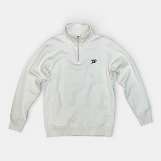 SWEAT DEMI-ZIP LECOEUR écru