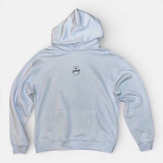 SWEAT CAPUCHE LESFLEURS bleuciel/flowerpastel