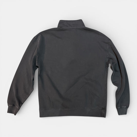 SWEAT DEMI-ZIP LETHANKYOU mini charbon delavé