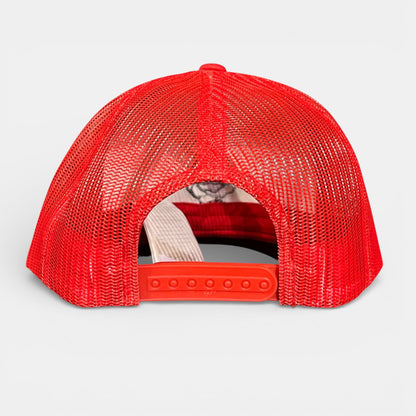 CASQUETTE LAROSE filet rouge/blanc