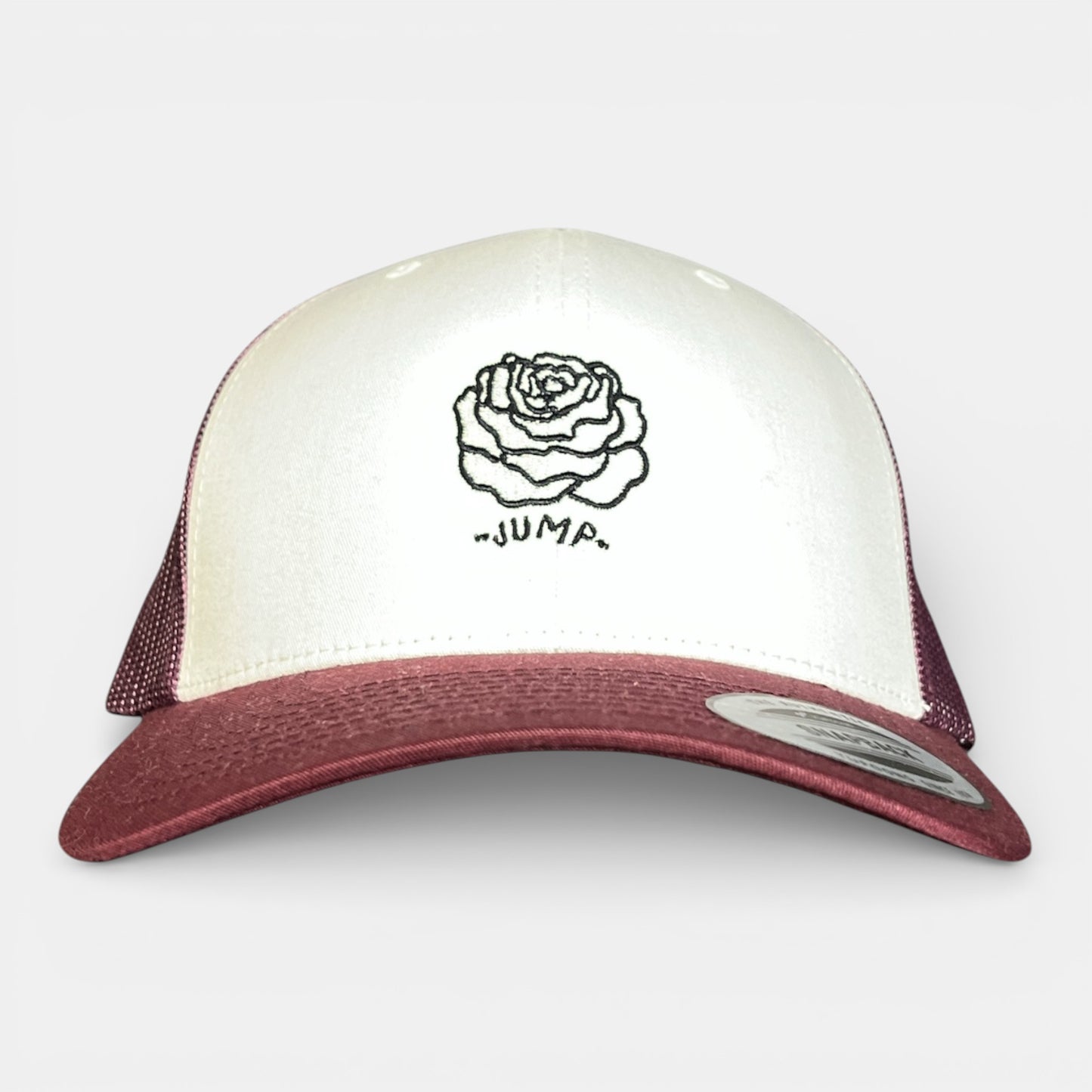 CASQUETTE LAROSE filet bordeaux/blanc