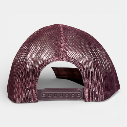 CASQUETTE LAROSE filet bordeaux/blanc