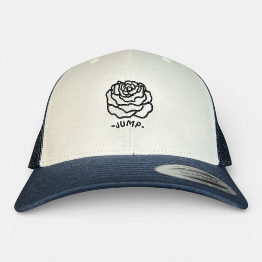 CASQUETTE LAROSE filet navy/blanc