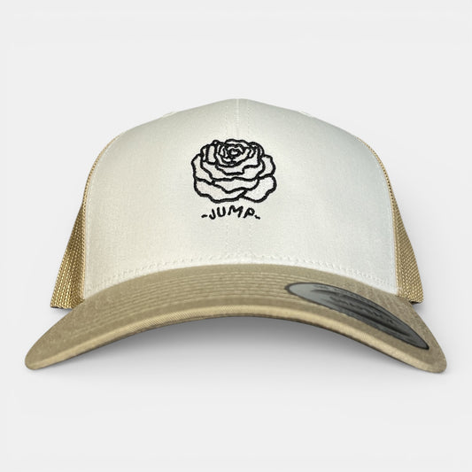 CASQUETTE LAROSE filet beige/blanc
