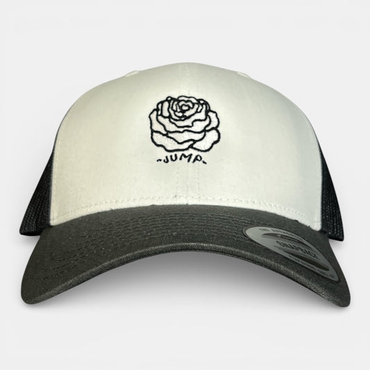CASQUETTE LAROSE filet charbon/blanc