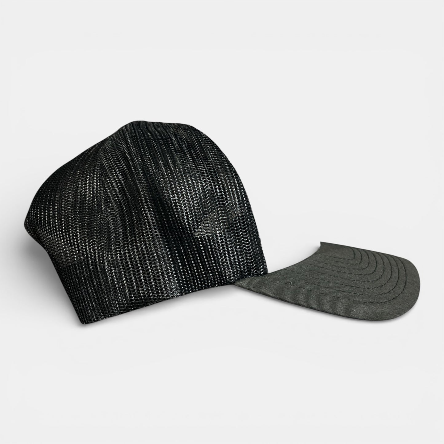 CASQUETTE LAROSE filet charbon/blanc