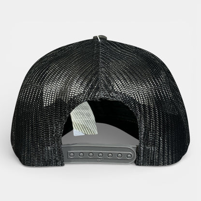 CASQUETTE LAROSE filet charbon/blanc