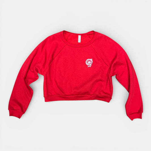 SWEAT GIRL SANS CAPUCHE LAFLEUR rouge