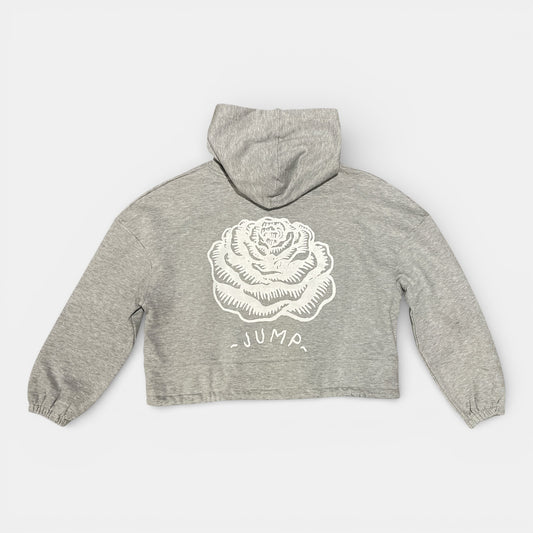 SWEAT CAPUCHE GIRL LAROSE lien gris