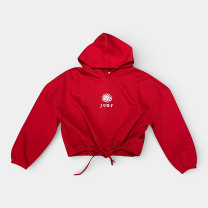 SWEAT CAPUCHE GIRL LAFLOWER lien rouge