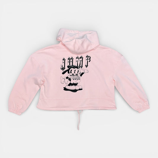 SWEAT CAPUCHE GIRL LELAPINOU lien rose