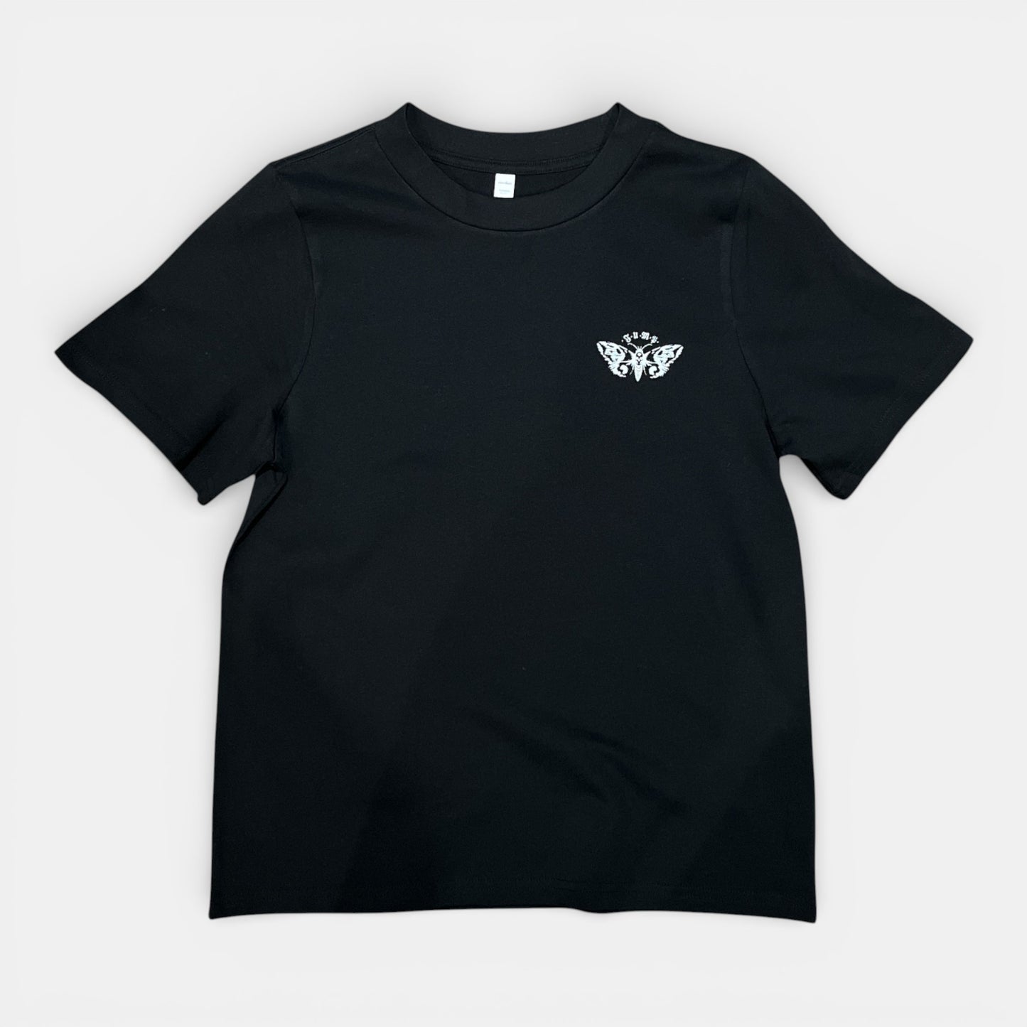 TEE SHIRT GIRL LEPAPILLON mini noir