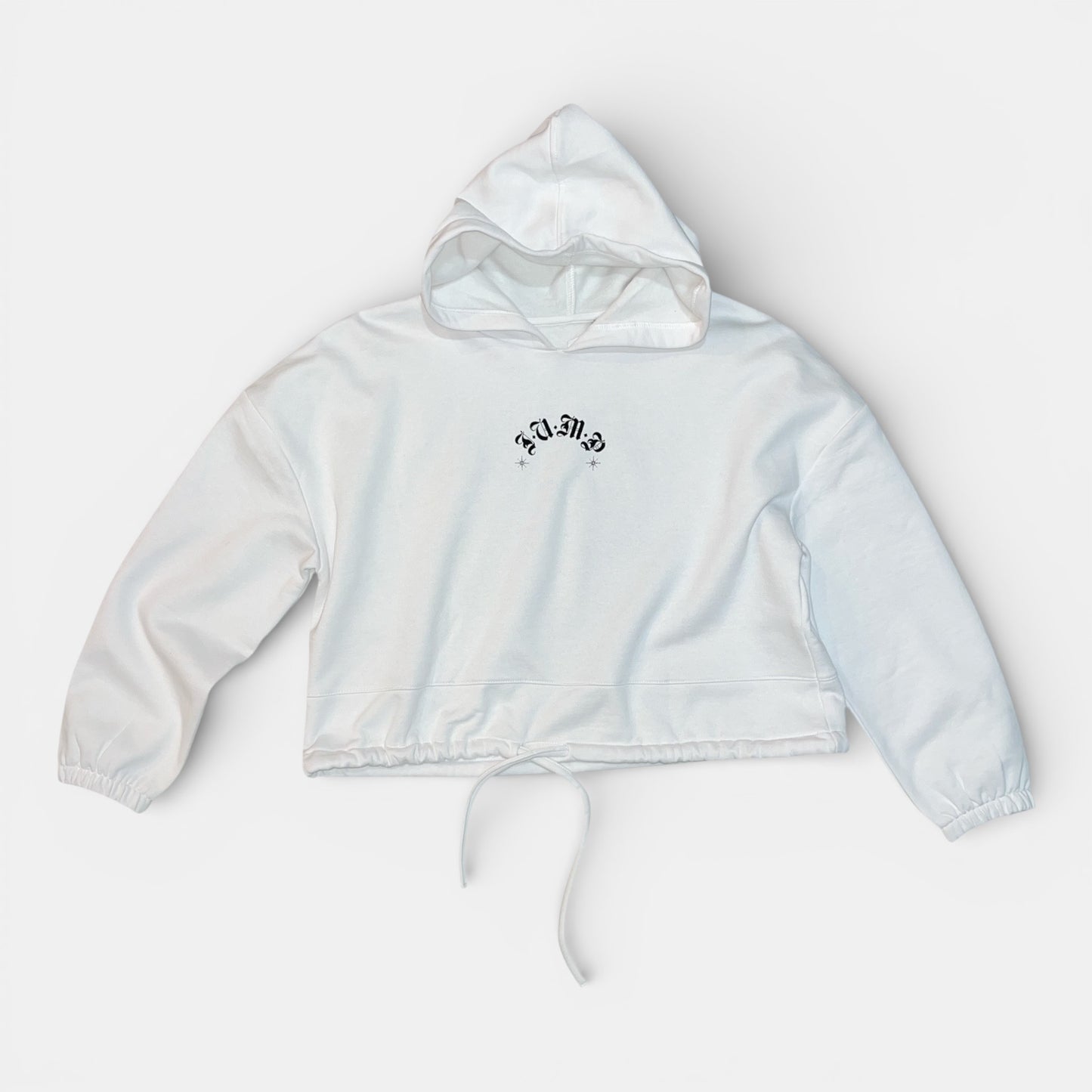 SWEAT CAPUCHE GIRL LEDOBERMAN lien blanc