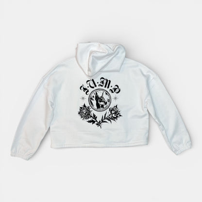 SWEAT CAPUCHE GIRL LEDOBERMAN lien blanc