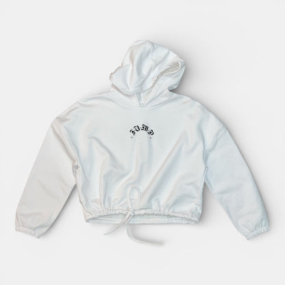 SWEAT CAPUCHE GIRL LEDOBERMAN lien blanc
